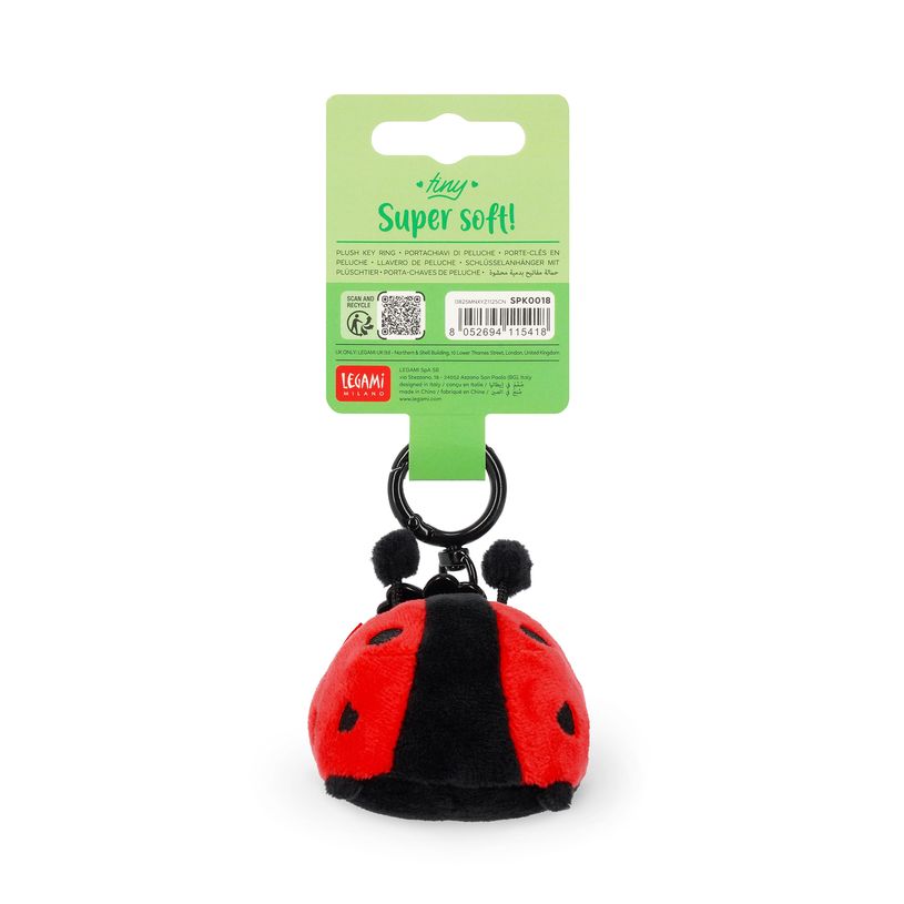 8052694115418-Legami – Porte‑Clés Peluche Super Soft Tiny Coccinelle Ladybug--4