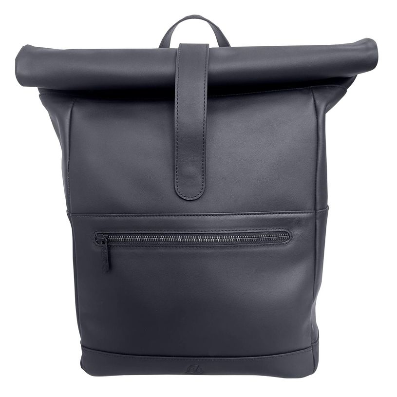 3130630176572-Sac à dos ordinateur Roll-it cuir noir EXACOMPTA--0
