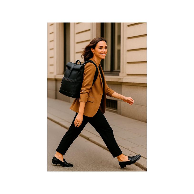 3130630176572-Sac à dos ordinateur Roll-it cuir noir EXACOMPTA--2