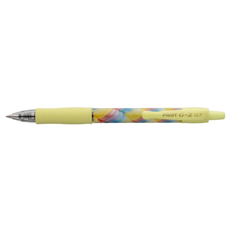 4902505690280-Pilot G-2 Flow 2026 – Roller encre gel - Encre noir – Pointe moyenne – Jaune--0