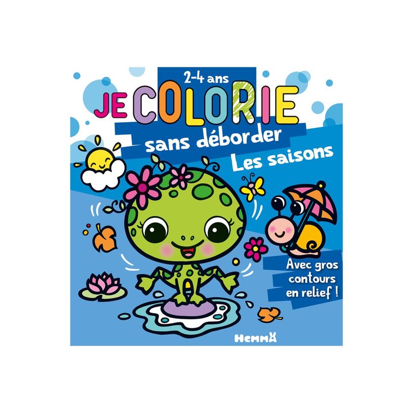 9782508060168-Je colorie sans déborder - Les saisons (Grenouille et escargot) - livre à colorier-P_405265280_1-0
