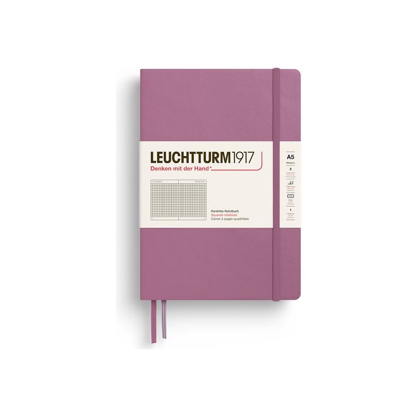 4004117661266-Leuchtturm1917 - Carnet de notes - moyen A5 - quadrillé - rose-P_405265295_1-0
