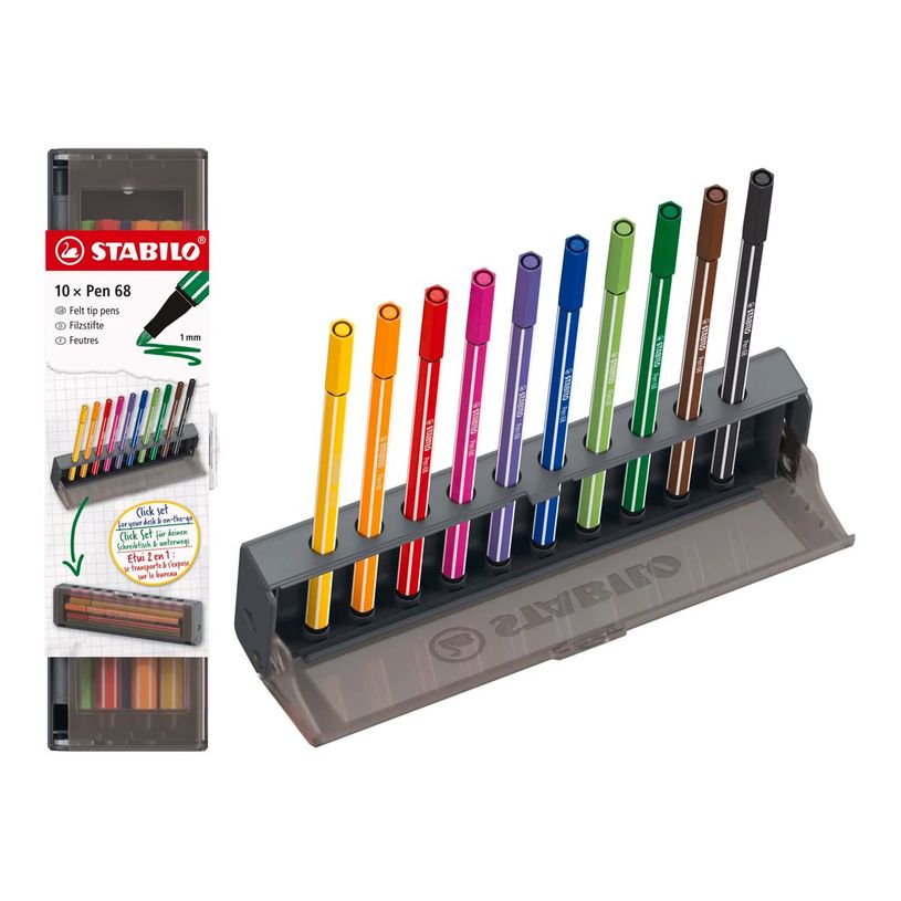 4006381623865-STABILO Pen 68 Premium - Crayon-feutre - permanent - couleurs assorties - encre à l'eau --P_405265834_1-0