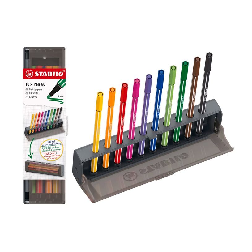 4006381623865-STABILO Pen 68 Premium - Crayon-feutre - permanent - couleurs assorties - encre à l'eau --P_405265834_7-2