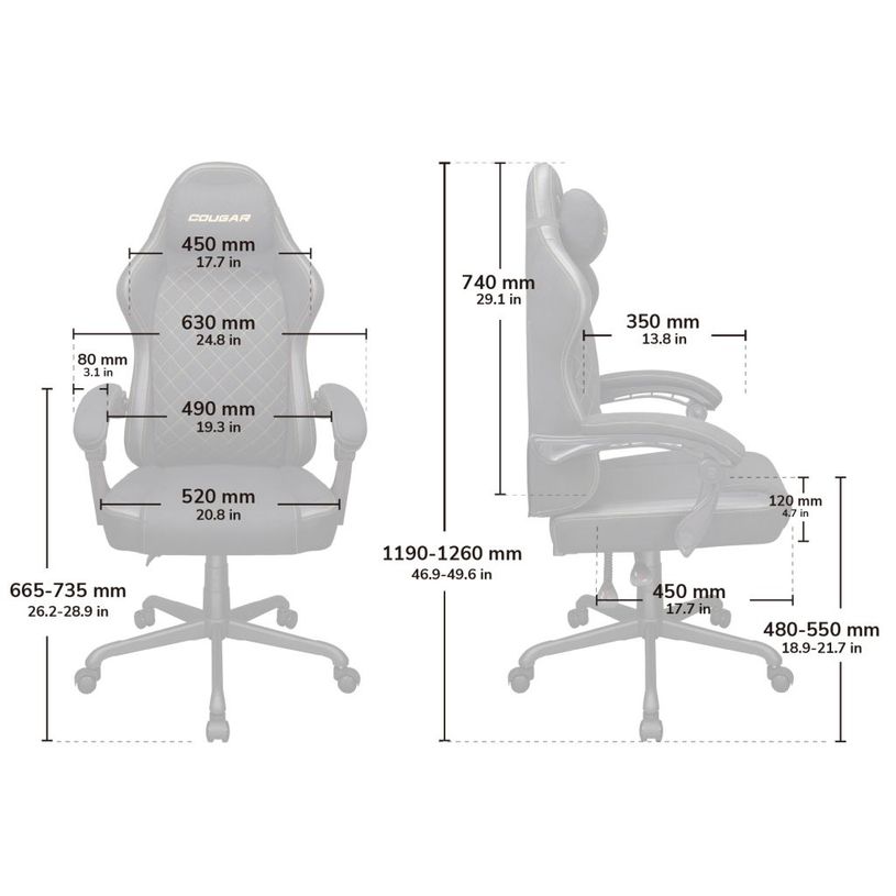 4711649770976-Fauteuil de bureau FUSION EX - accoudoirs -appui-tête intégré - Tissu noir--8