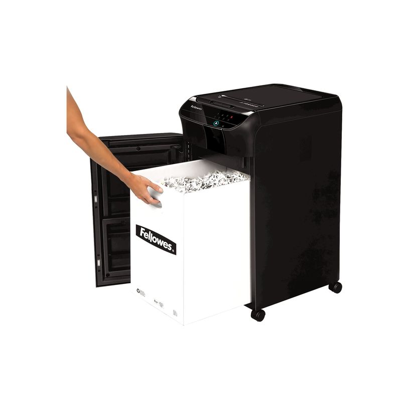 0043859804986-Fellowes AutoMax 450C - destructeur de documents coupe particules croisée - 450 feuilles - Corbeille 6--3