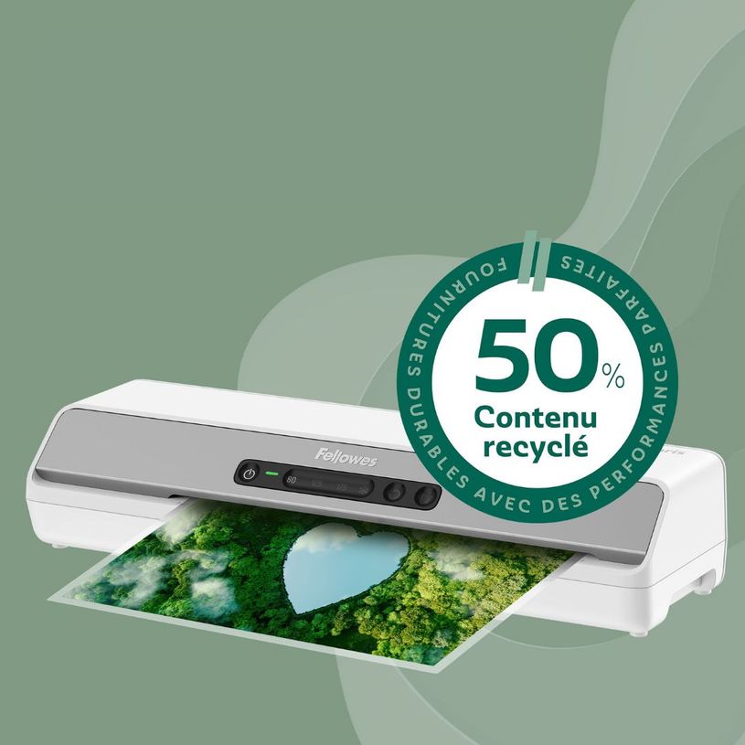 0043859813872-Fellowes - 100 pochettes de plastification A4 - recyclé - mates--3