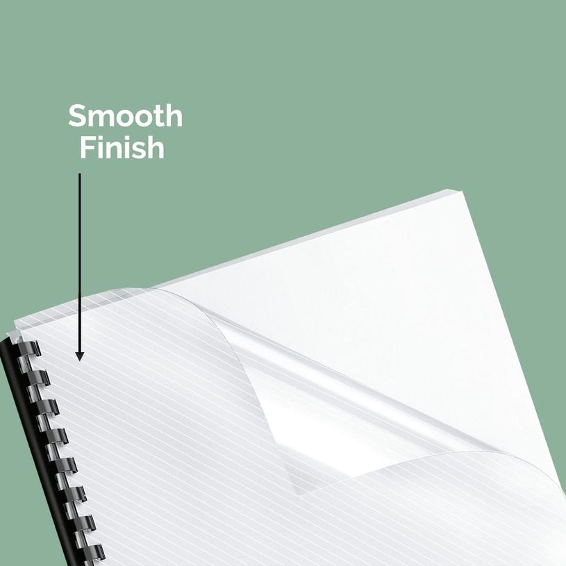 0043859813919-Fellowes - 50 couvertures à reliure A4 (21 x 29,7 cm) - transparent--4