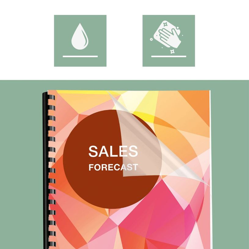 0043859813919-Fellowes - 50 couvertures à reliure A4 (21 x 29,7 cm) - transparent--5