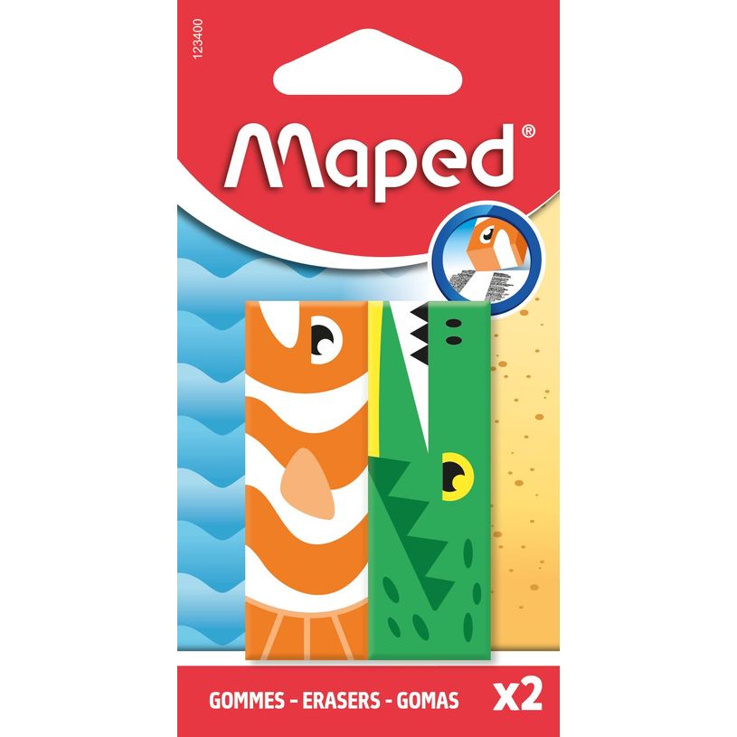 3154141234002-MAPED - 2 gommes ANIMAL - coloris assortis--1