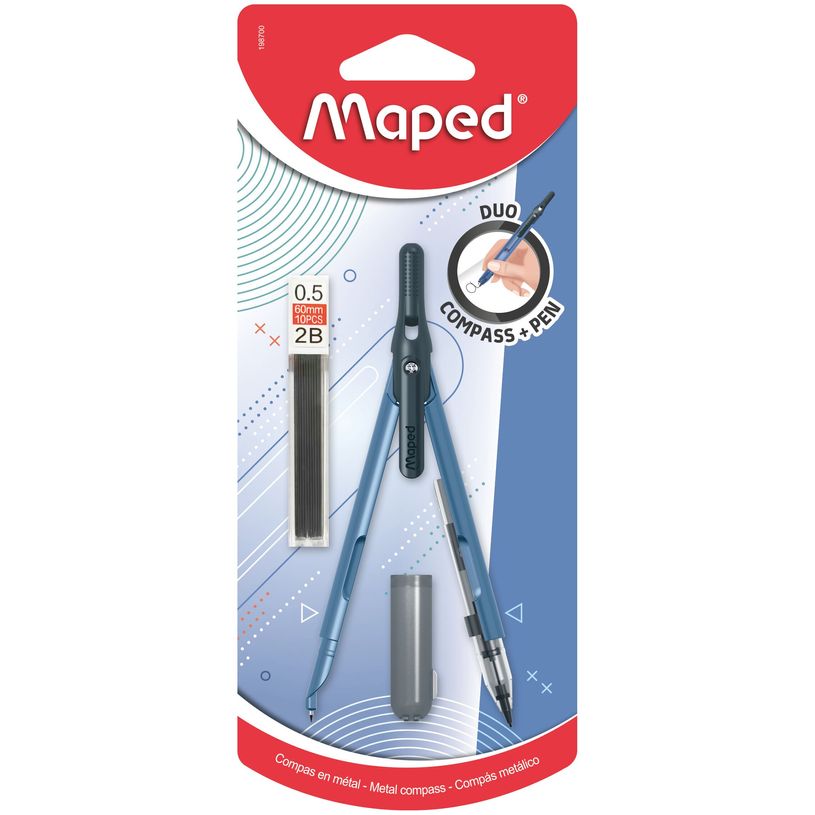 3154141987007-MAPED - Compas pen - mine automatique - coloris assortis--0