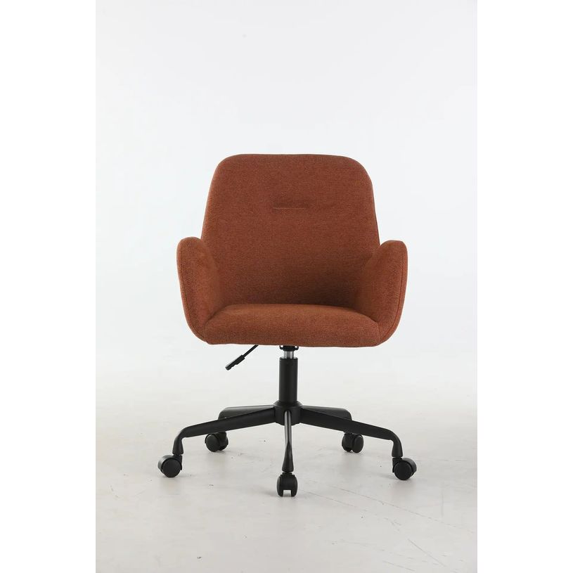 3701338803840-Chaise SHINEO - avec roulettes -  Terracotta--1