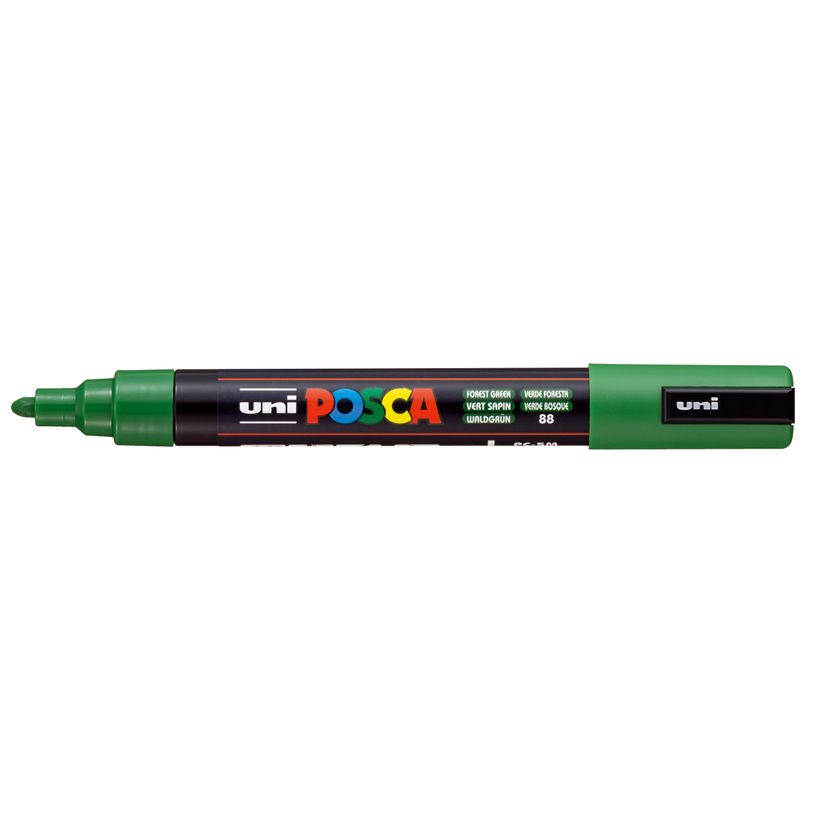4902778319352-Posca - Marqueur peinture pointe moyenne - vert sapin--0