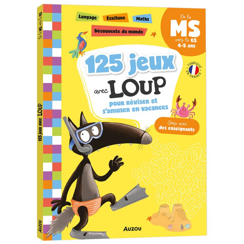 9791039523097-Auzou - 125 jeux avec Loup - De la MS vers la GS - 2026--0