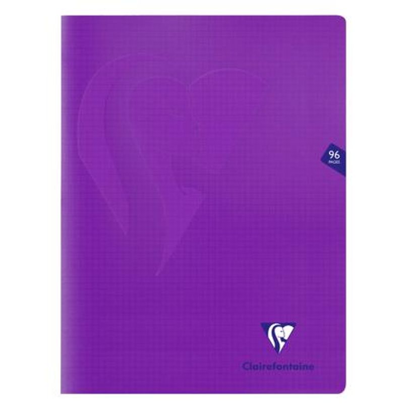 3329683733621-Clairefontaine Mimesys - Cahier polypro 24 x 32 cm - 96 pages - petits carreaux (5x5) - violet--0