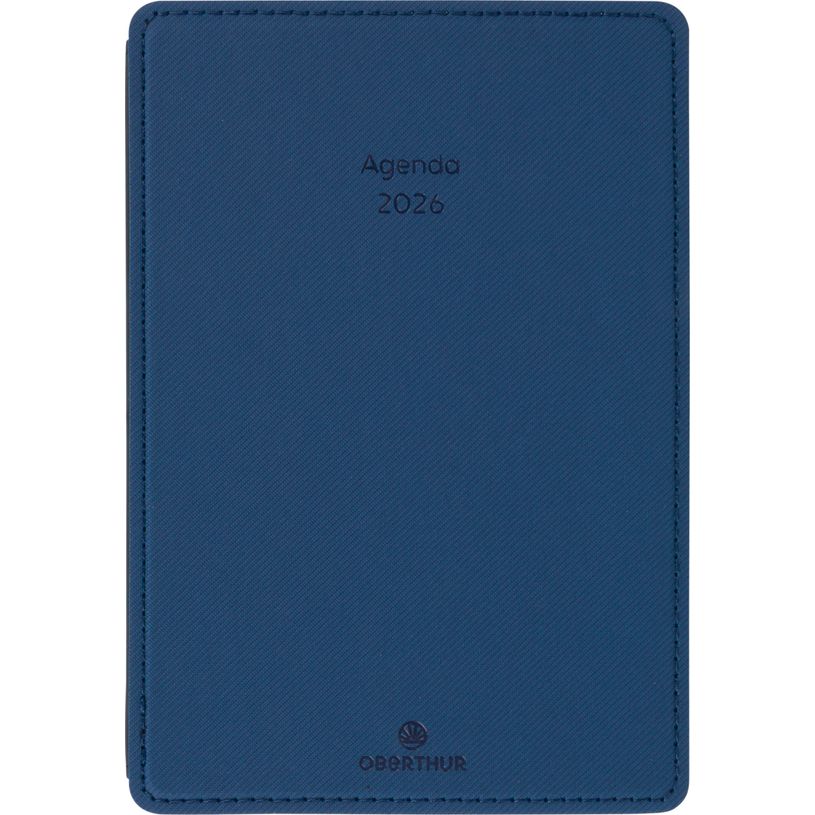 3664447208602-Agenda Stan - 1 semaine sur 2 pages - 11,5 x 16,5 cm - vert - Oberthur--0