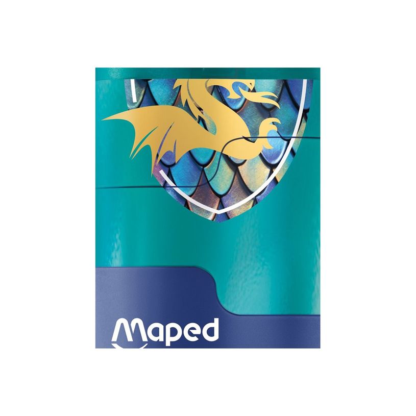 3154140492243-Maped - Dragon - Taille-crayons 2 trous avec gomme + 1 recharge-P_405266330_2-1