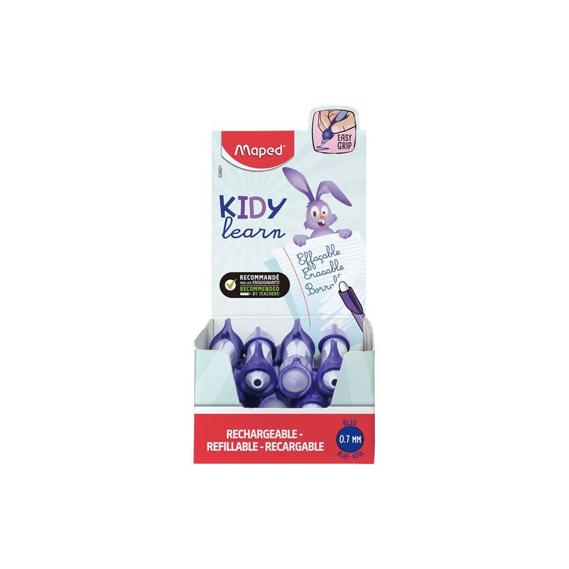 3154142296016-Maped - Kidy Learn Magic - Stylo d’apprentissage effaçable - roller - bleu lapin - 0,7 -P_405266360_5-5