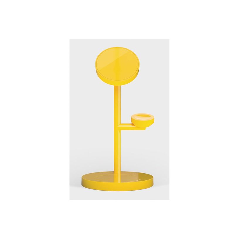 3701506207869-Casyx - Support de chargement sans fil - 3 en 1 + adaptateur secteur - 15 W - Jaune dune-P_405266452_1-0