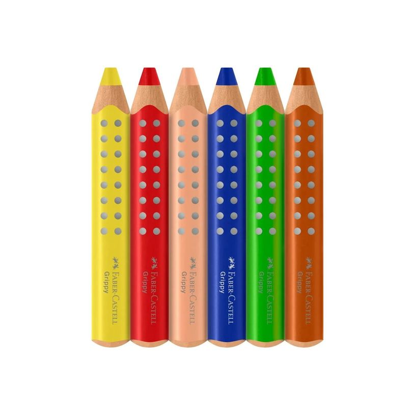 4005401106302-Faber-Castell - Grippy - 6 crayons couleur-P_405266931_3-0
