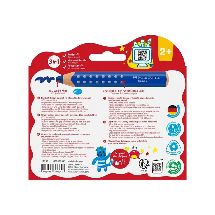 4005401106241-Faber-Castell - Grippy - 10 crayons couleur-P_405266932_2-3