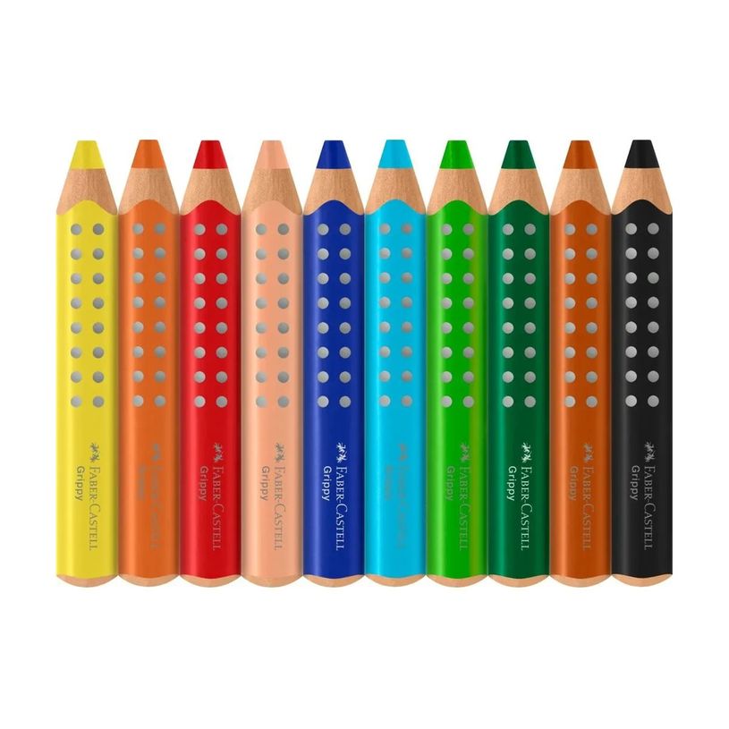 4005401106241-Faber-Castell - Grippy - 10 crayons couleur-P_405266932_3-2