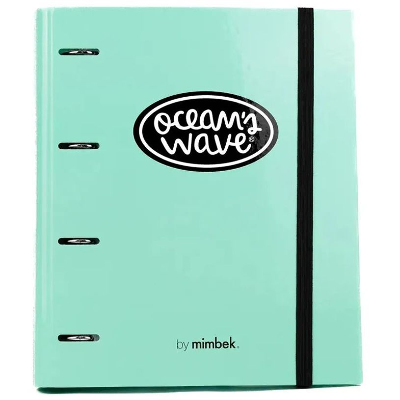 8435603306167-Carpeta A4 de 4 Anillas Verde pastel. Carpeblock con recambio de 100 Hojas + 20 hojas GRATIS--0