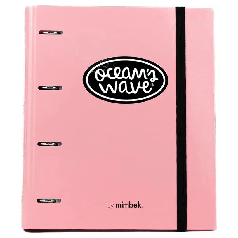 8435603306174-Carpeta A4 de 4 Anillas Rosa pastel. Carpeblock con recambio de 100 Hojas + 20 hojas GRATIS--0