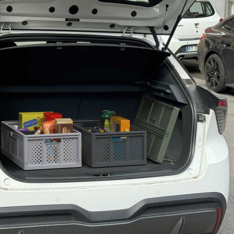 3234530015334-Sundis Fold'n store - Casier pliant M - 14L - L27,3xH16,6xP38,6 cm - gris --3