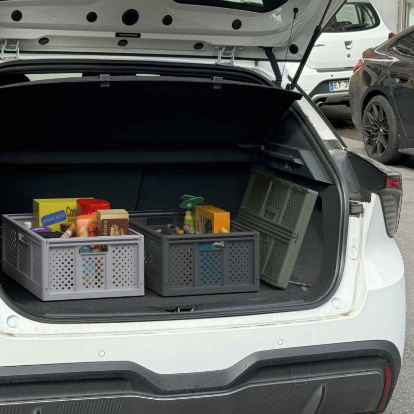 3234530016195-Sundis Fold'n store - Casier pliant L - 40L - L54,6xH22,6xP38,6 cm - blanc cassé--3