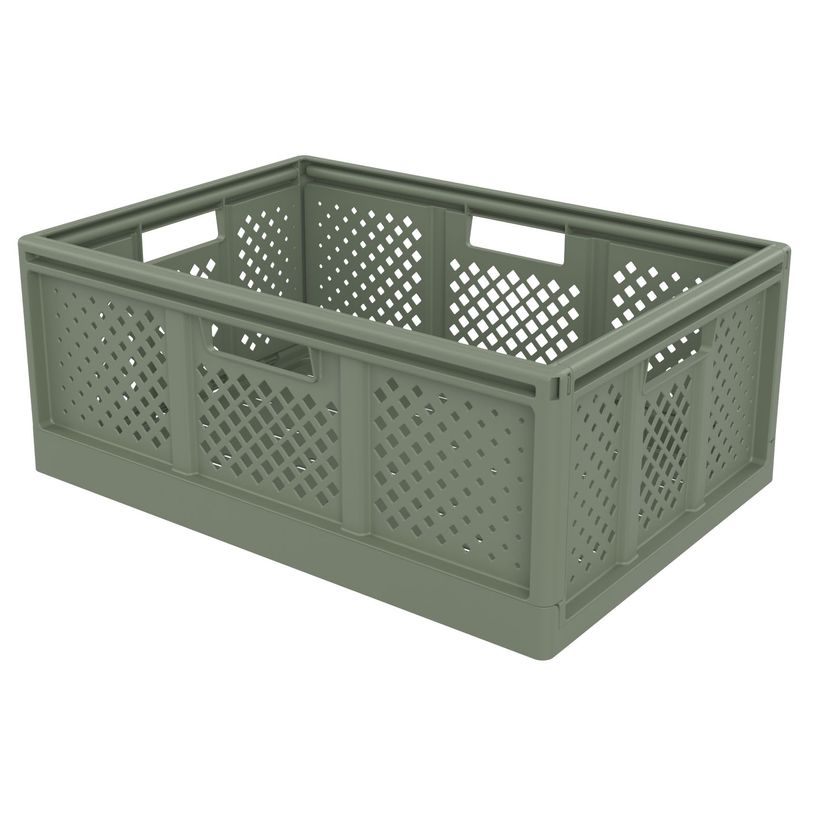 3234530016201-Sundis Fold'n store - Casier pliant L - 40L - L54,6xH22,6xP38,6 cm - vert --0