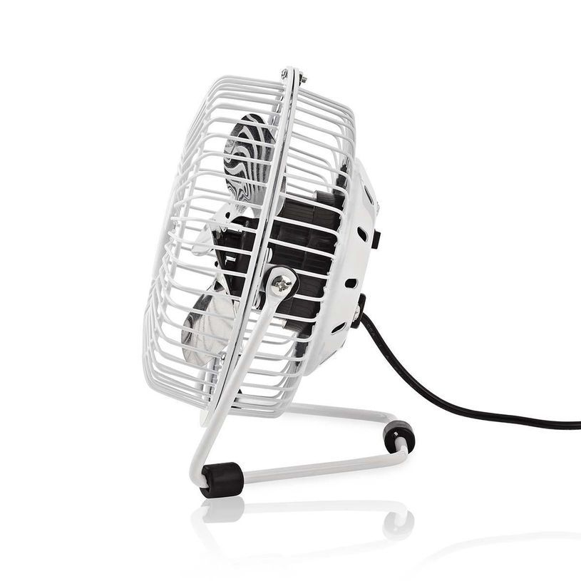 5412810291090-Nedis - Mini ventilateur de table - 10 cm - 1 vitesse - alimentation USB - blanc--3