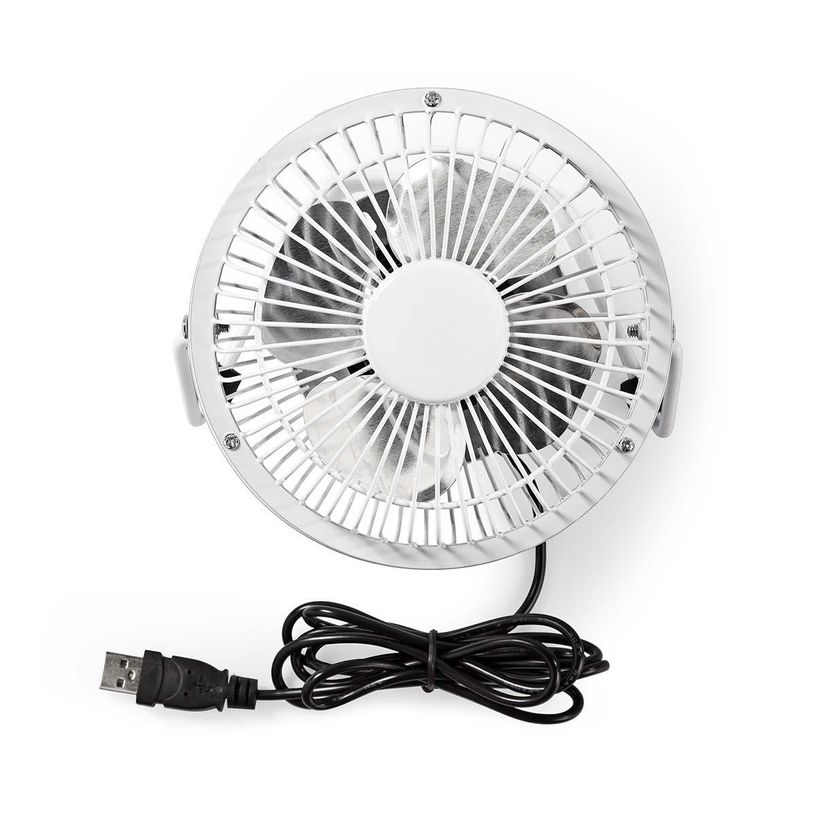 5412810291090-Nedis - Mini ventilateur de table - 10 cm - 1 vitesse - alimentation USB - blanc--4