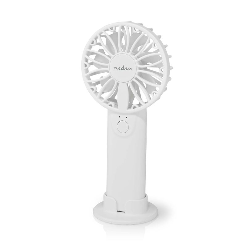 5412810337156-Nedis - Mini ventilateur à main - 10 cm - 2 vitesses - alimentation piles AA  - blanc--1