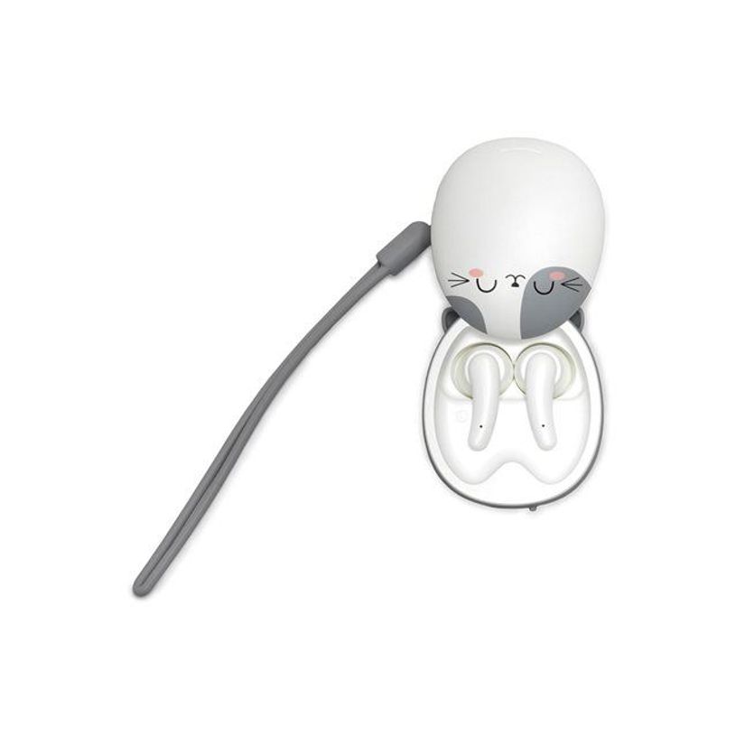 8052694036850-Legami - Écouteurs sans fil Kitty - 5h autonomie, Bluetooth 5.1--0