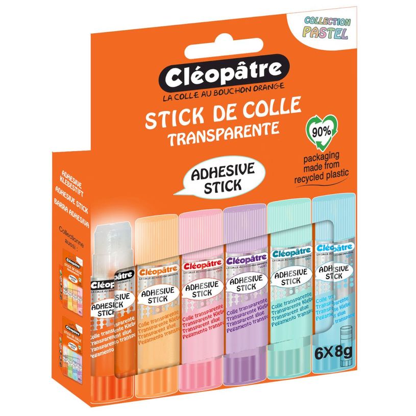3134725027787-CLÉOPÂTRE – Boîte de bâtons Pastel de colle transparente “Cléostick” – 8 g--2
