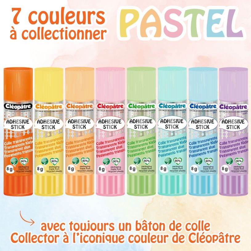 3134725027787-CLÉOPÂTRE – Boîte de bâtons Pastel de colle transparente “Cléostick” – 8 g--3