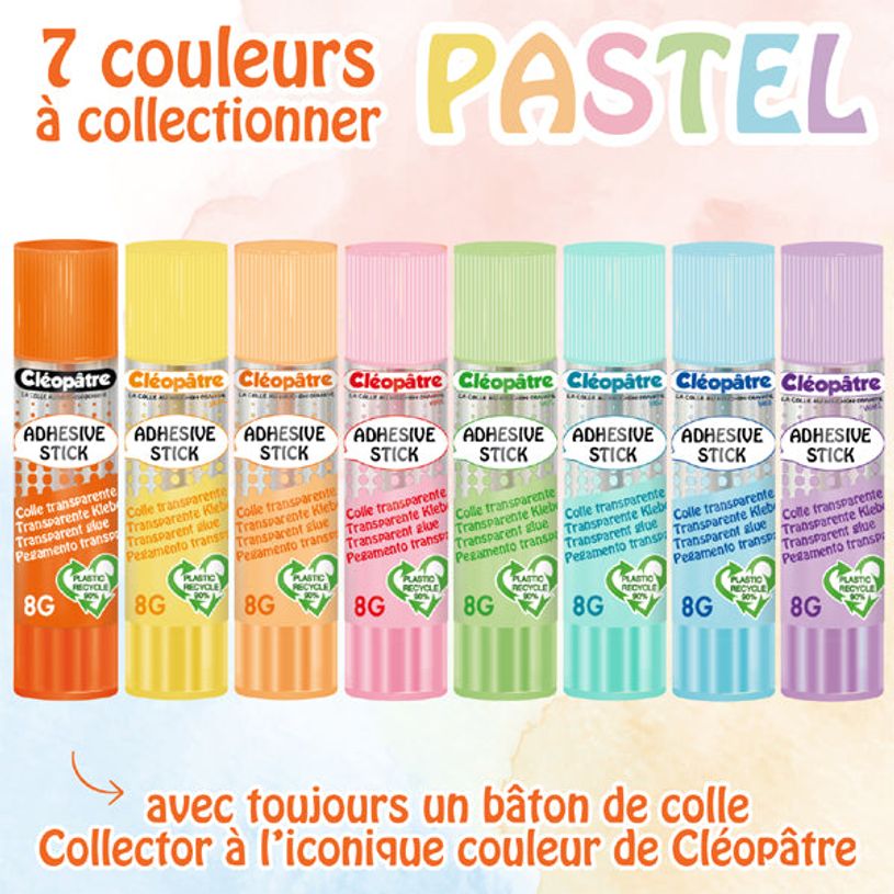 3134725027787-CLÉOPÂTRE – Boîte de bâtons Pastel de colle transparente “Cléostick” – 8 g--3