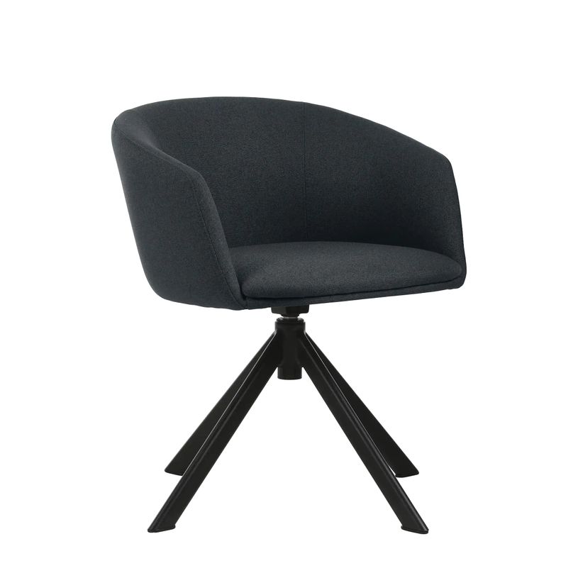 3760185027236-Fauteuil ARCO - Tissu non feu - pieds pyramidal - bleu nuit--0