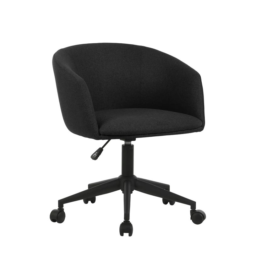 3760185027410-Fauteuil ARCO - Tissu non feu - avec roulettes - bleu nuit--0