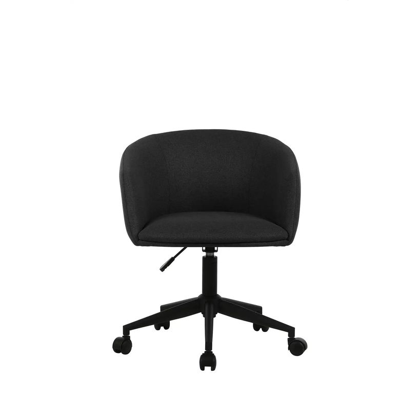 3760185027410-Fauteuil ARCO - Tissu non feu - avec roulettes - bleu nuit--1