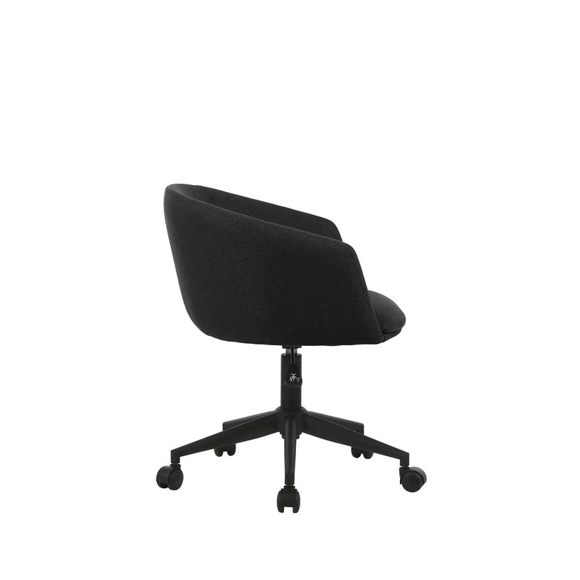 3760185027410-Fauteuil ARCO - Tissu non feu - avec roulettes - bleu nuit--2