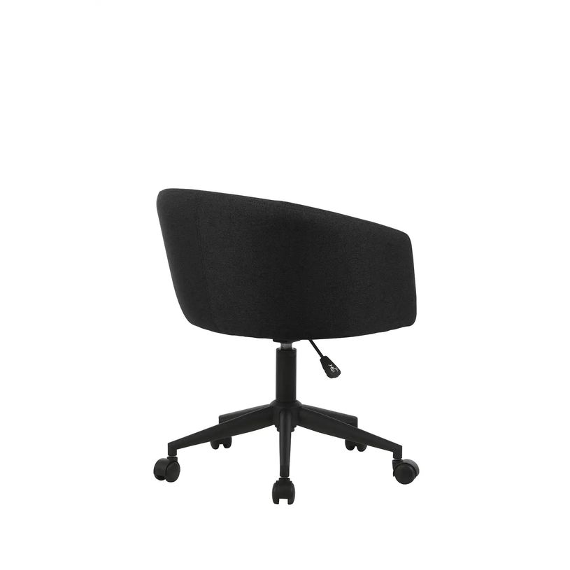 3760185027410-Fauteuil ARCO - Tissu non feu - avec roulettes - bleu nuit--3