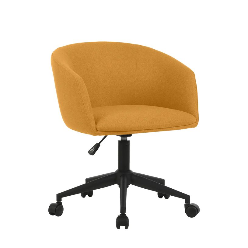 3760185022163-Fauteuil ARCO - avec roullettes - jaune safran--0