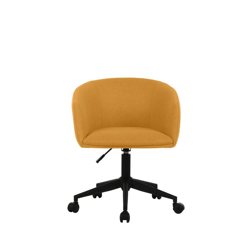 3760185022163-Fauteuil ARCO - avec roullettes - jaune safran--1