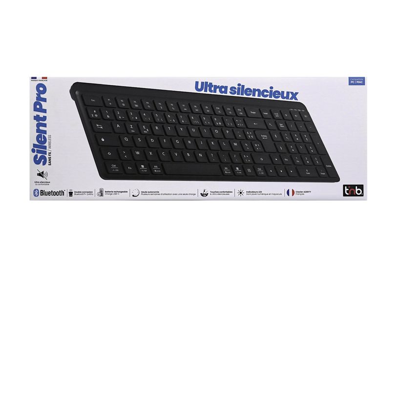 3303170125298-T'nB SILENT PRO - Clavier sans fil rechargeable - AZERTY - noir-P_405267192_8-8