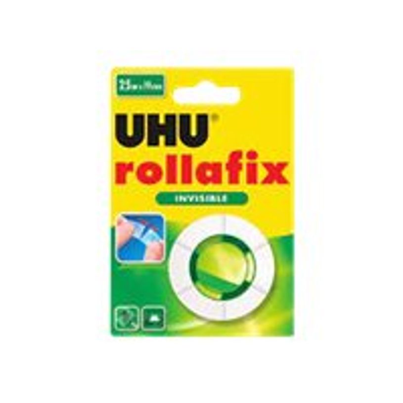 4026700369502-UHU rollafix INVISIBLE - Ruban de bureau - 19 mm x 25 m - transparent mat-P_405267356_1-0