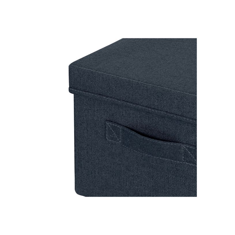4002432134632-Leitz Fabric Storage - 2 Boîtes de rangement en tissu avec couvercle - moyen - gris velou-P_405267358_5-2