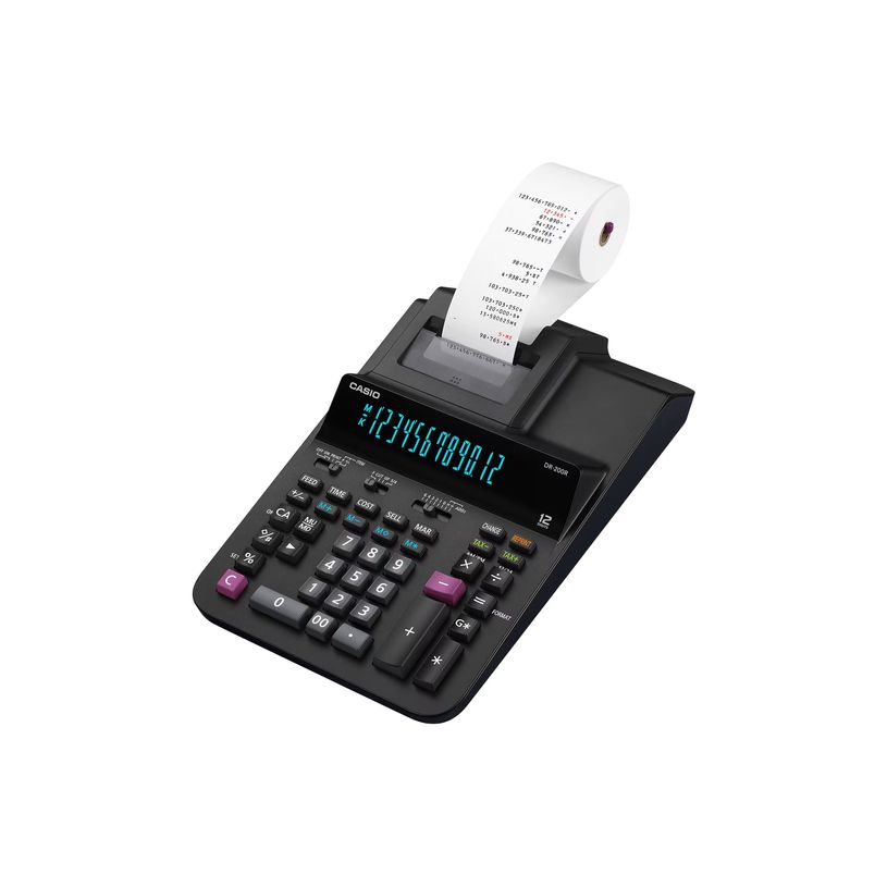 4549526620683-Casio DR-200R - Calculatrice imprimante - 10 chiffres + 2 exposants - pile - noir-P_405267542_2-2