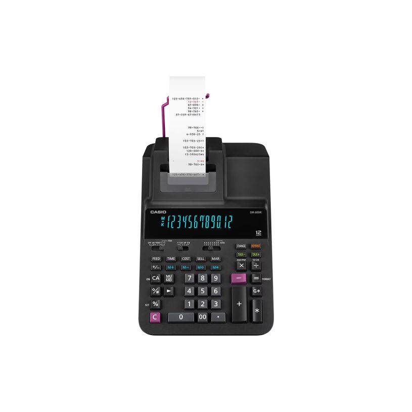 4549526620683-Casio DR-200R - Calculatrice imprimante - 10 chiffres + 2 exposants - pile - noir-P_405267542_3-1